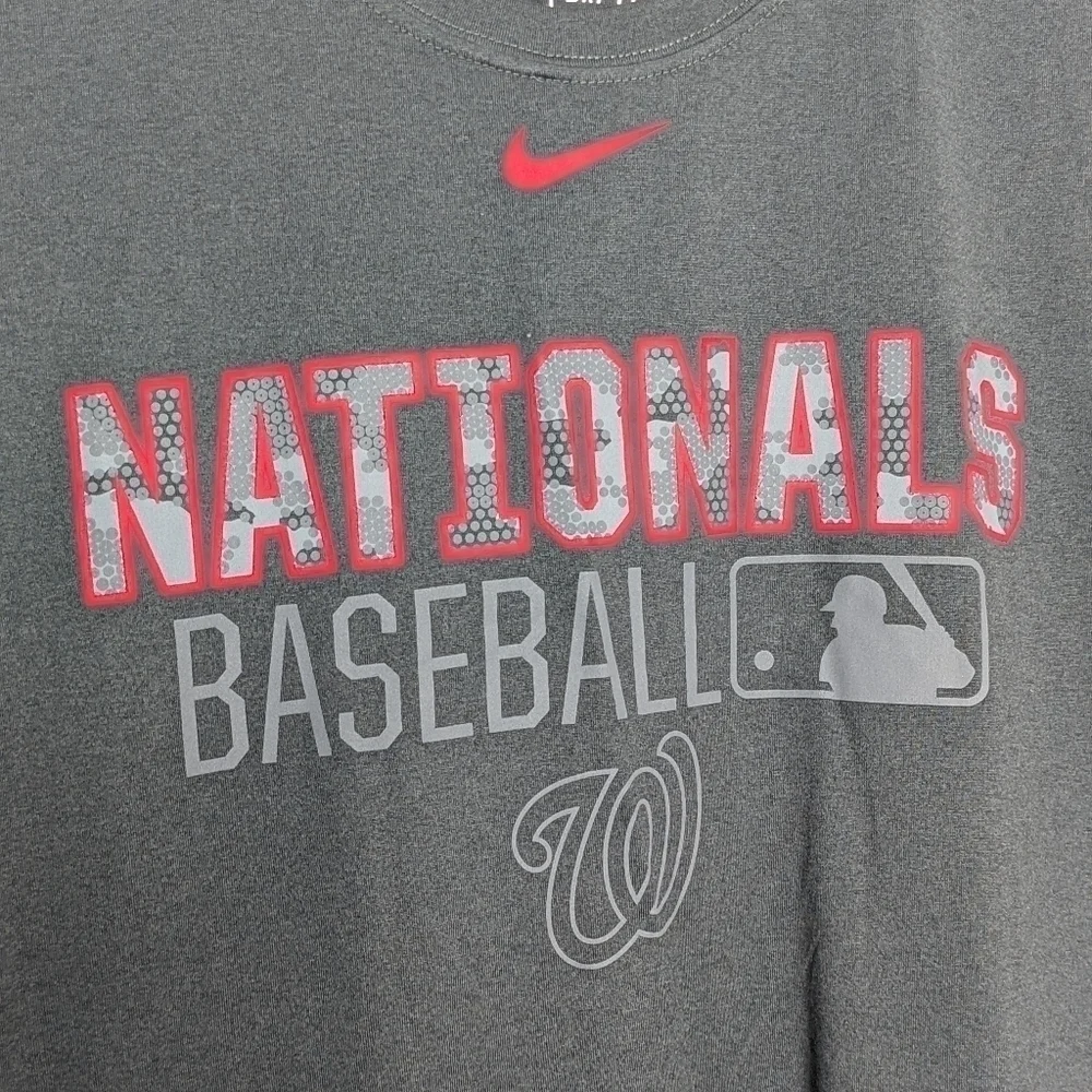 Nike Dri Fit Washington Nationals Baseball Shirt Performance Apparel XL